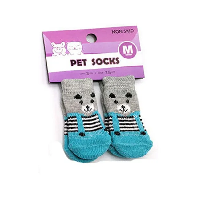 Cotton Rubber Sole Non-slip Breathable Washable Pet Dog Socks For Big Dog Outdoor Sport Dog Socks Winter