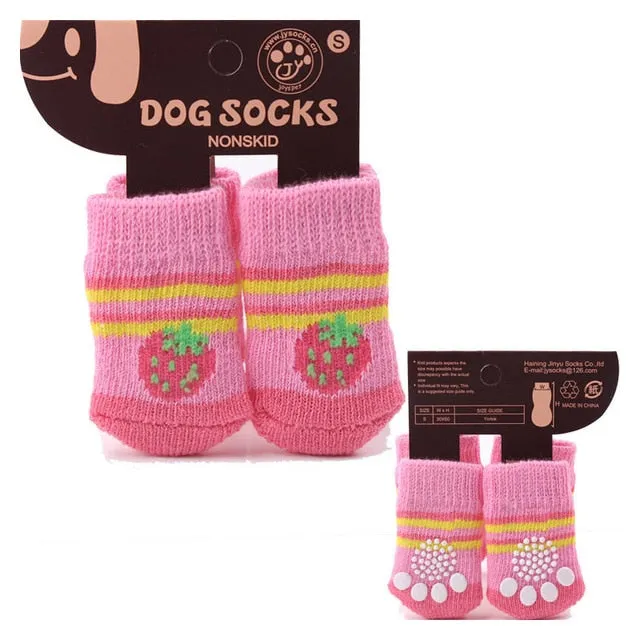 Cotton Rubber Sole Non-slip Breathable Washable Pet Dog Socks For Big Dog Outdoor Sport Dog Socks Winter