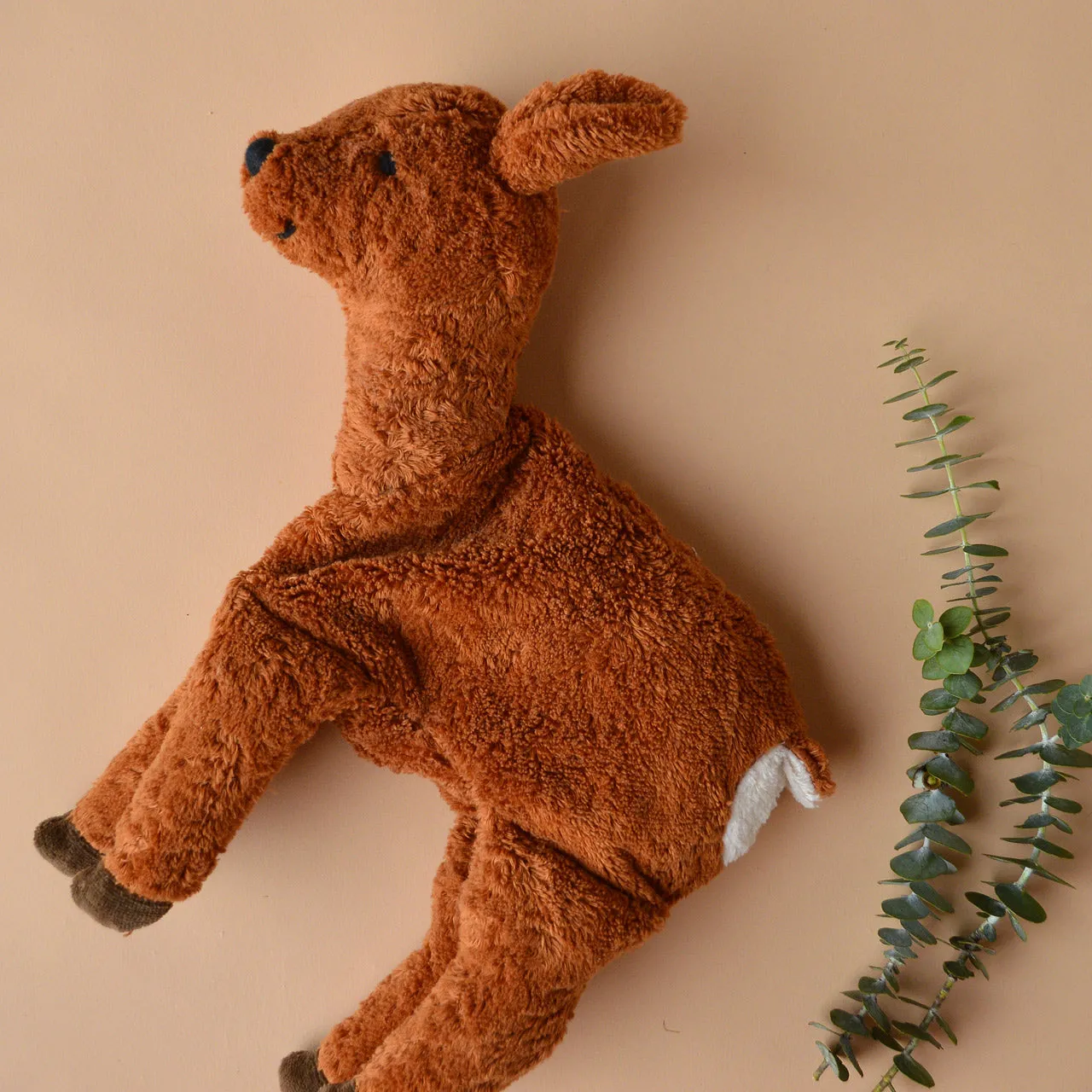 Cuddly Deer Toy/Heat Pack in Organic Cotton/Lambswool - Large