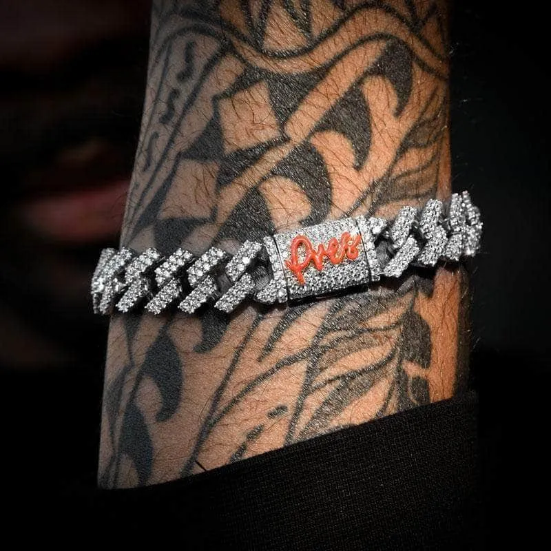 Custom Diamond Prong Cuban Link Bracelet