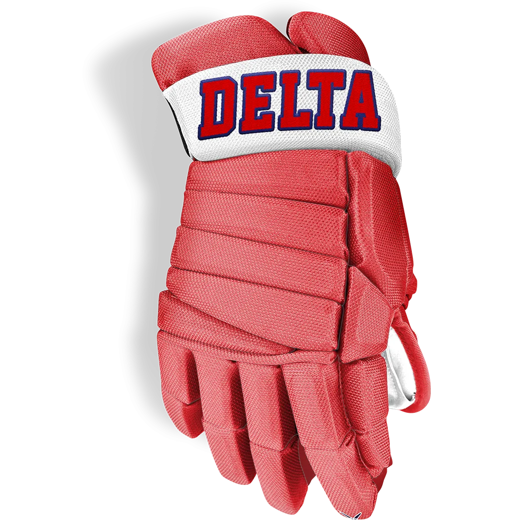 Delta Hockey Club Custom Gloves