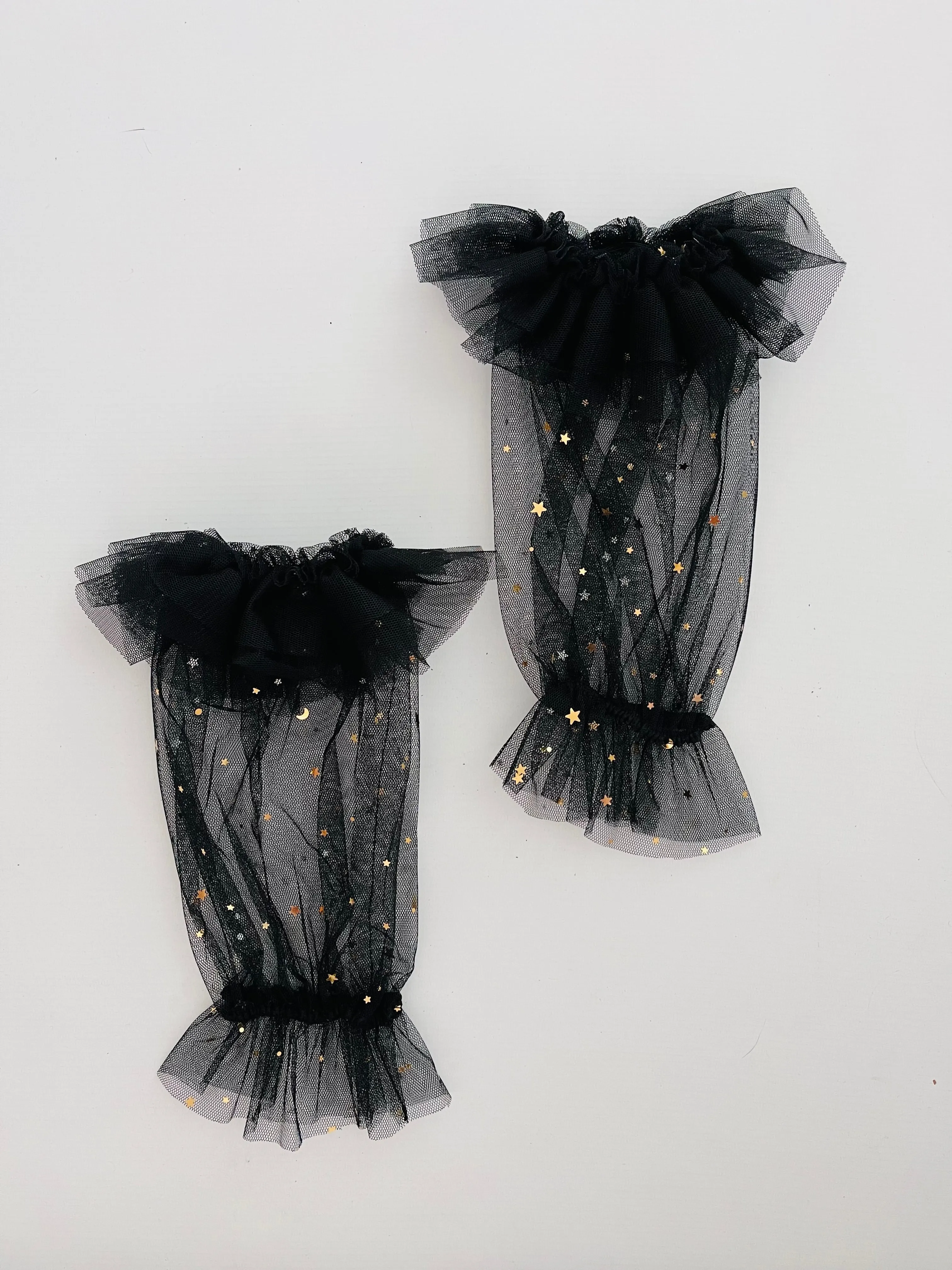 DOLLY® STARS & MOON ⭐️ 🌙 'RUFFLE YOUR LIMBS' GLOVES/ LEGGINGS black