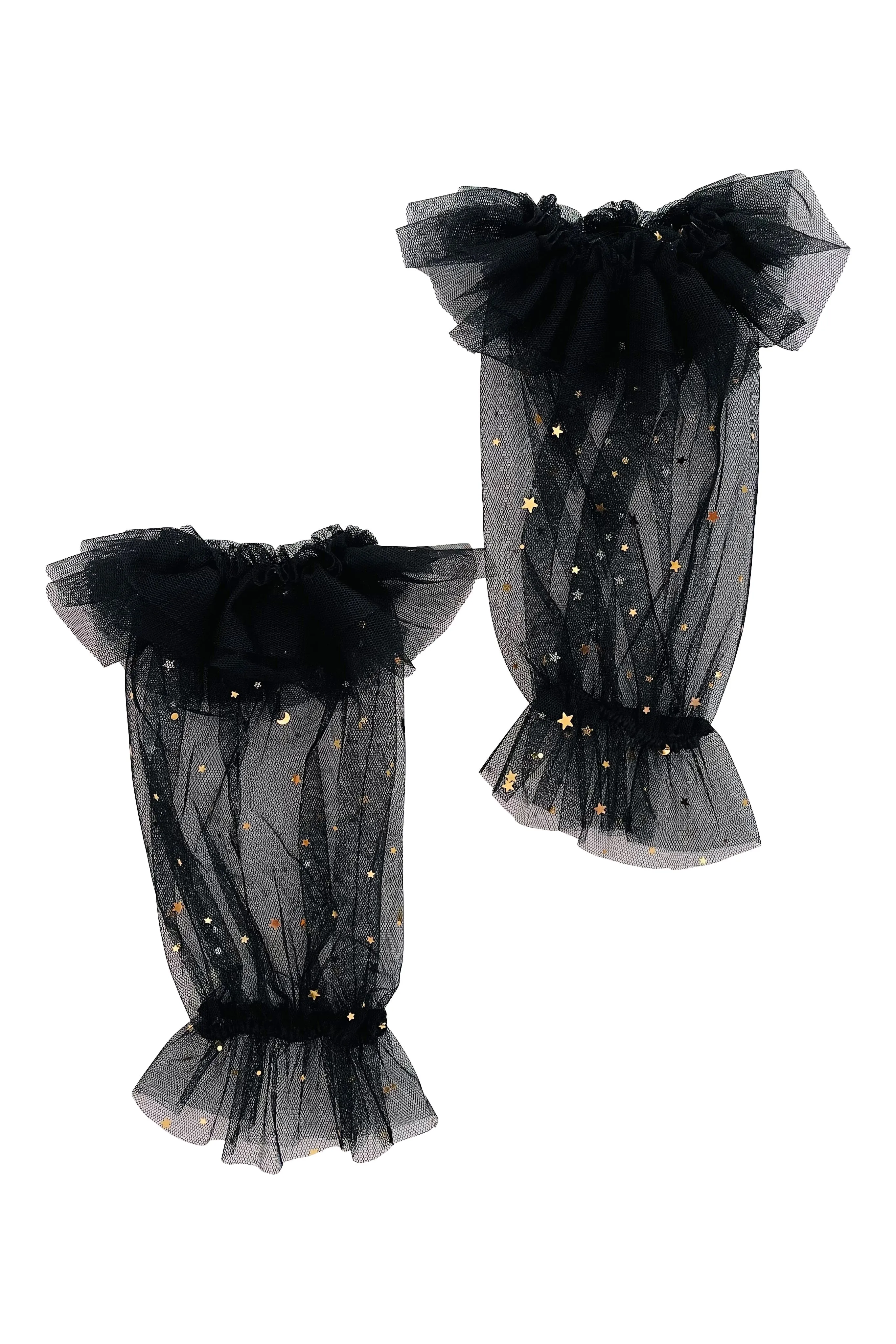 DOLLY® STARS & MOON ⭐️ 🌙 'RUFFLE YOUR LIMBS' GLOVES/ LEGGINGS black