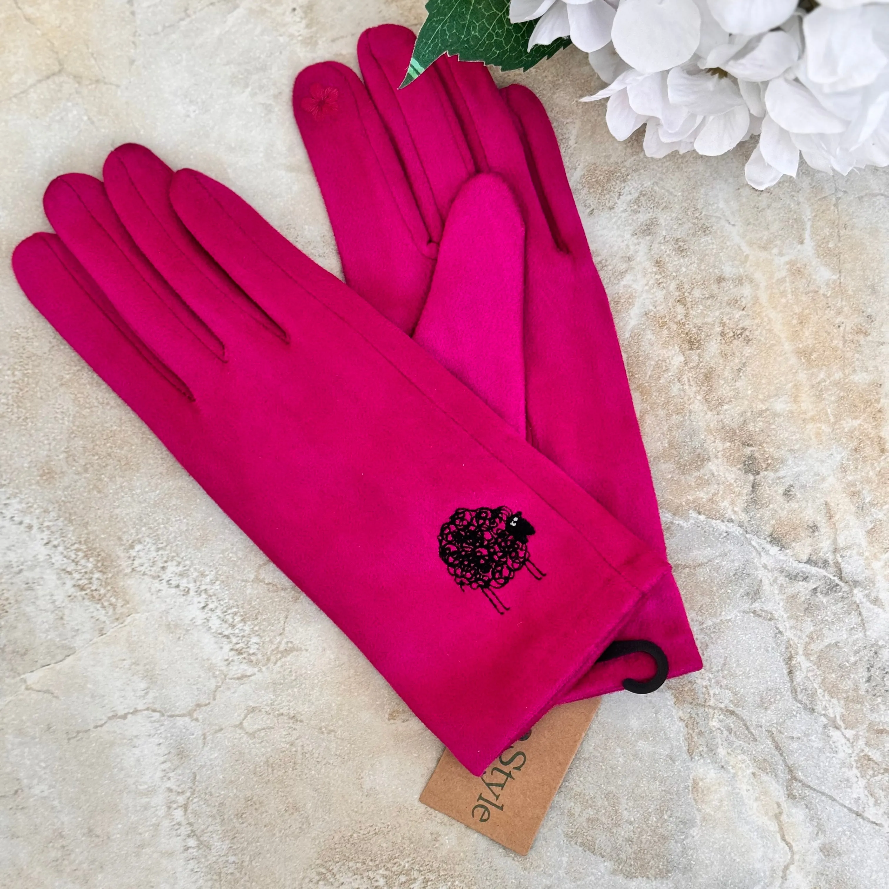 Eco Chic Sheep Stitched Gloves