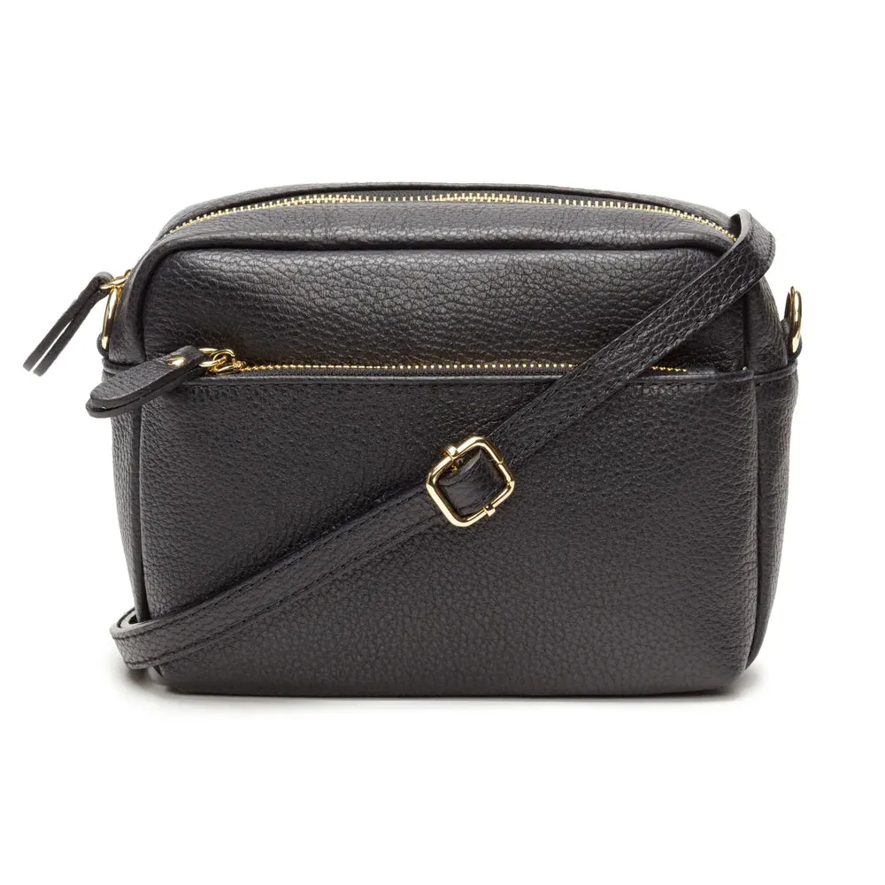 Elie Beaumont Black Leather Town Bag