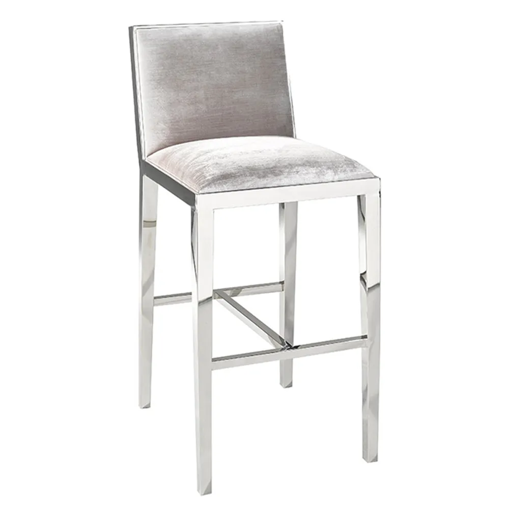 Emario Bar Stool - available in black or white faux leather