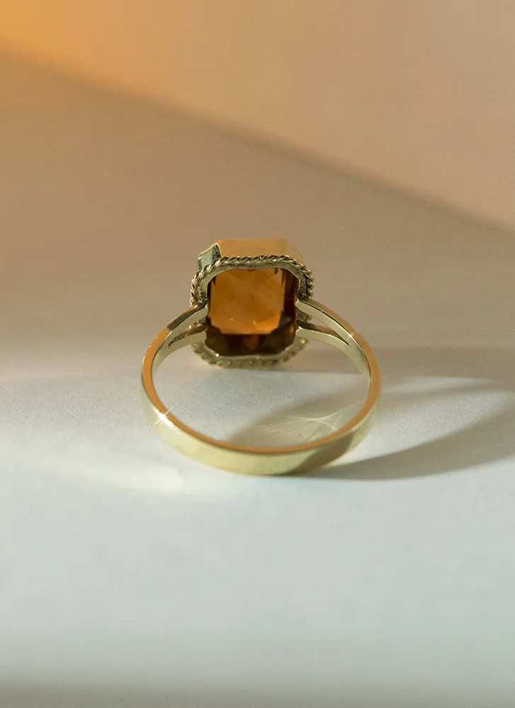 Emmeline citrine ring 14k gold