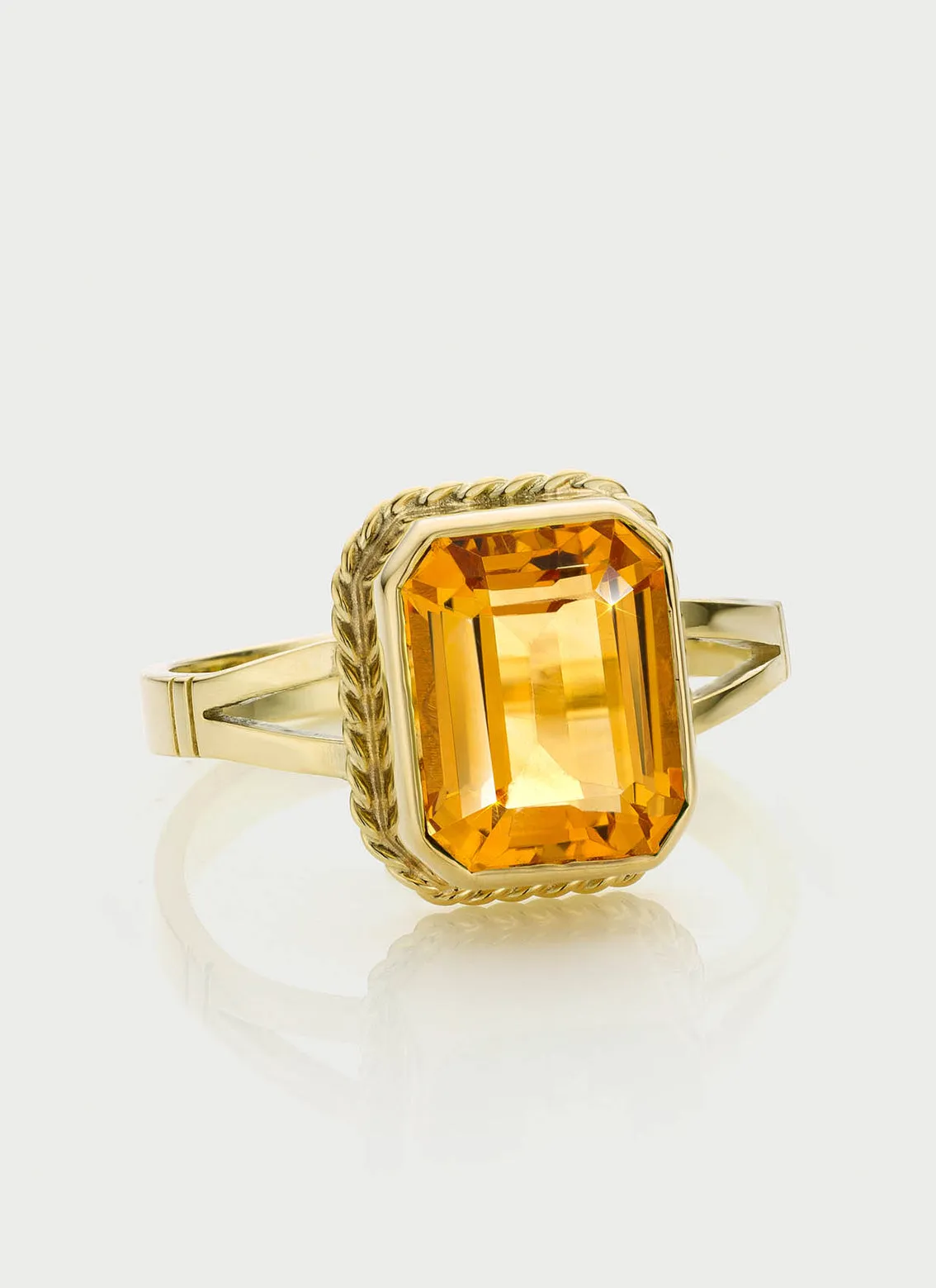 Emmeline citrine ring 14k gold