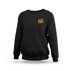 FF Yellow Logo Black Sweatshirt (Left Pocket)