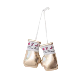 Fighting Pretty Mini Boxing Gloves - Gold