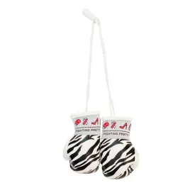 Fighting Pretty Mini Boxing Gloves - Zebra