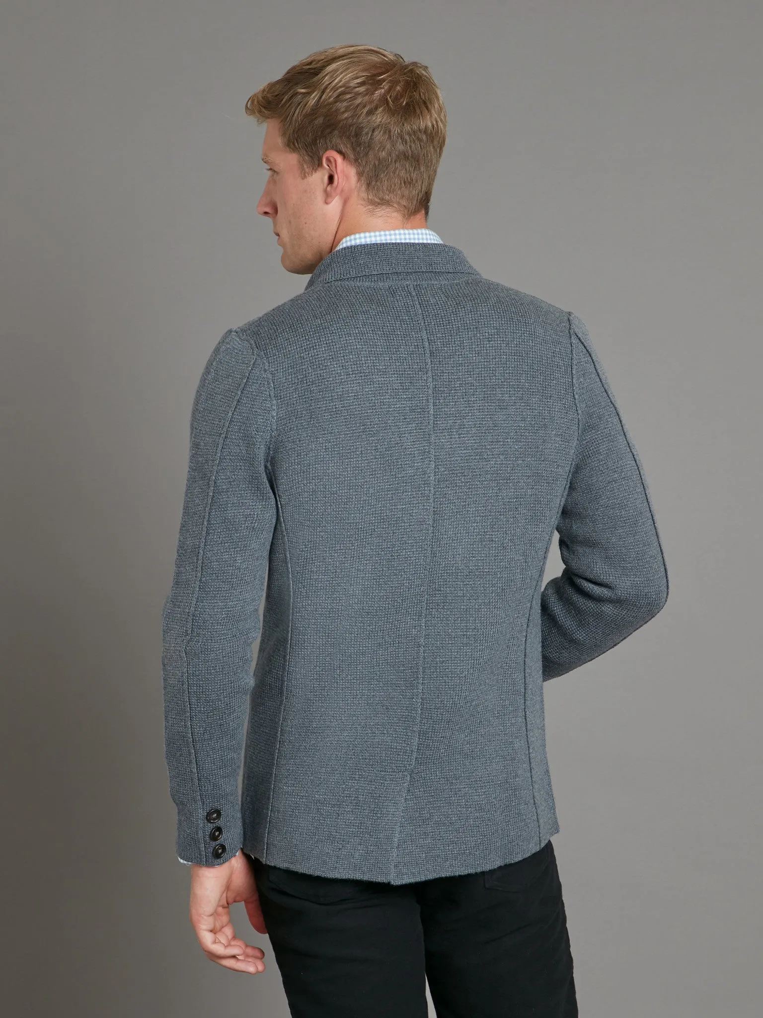 Fine Merino Wool Cardigan - Derby