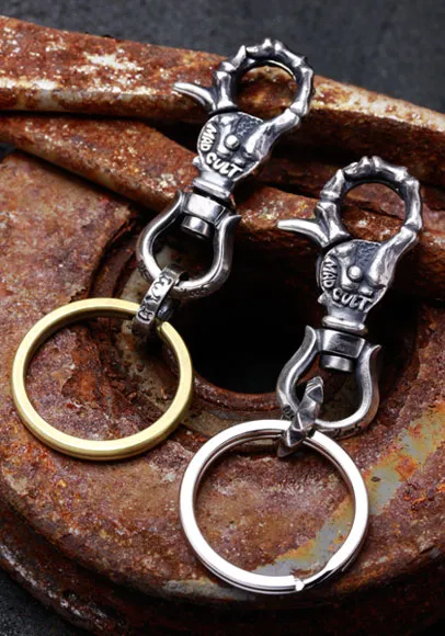 Finger Bone Clip Keyring