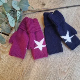 Fingerless Star mitts