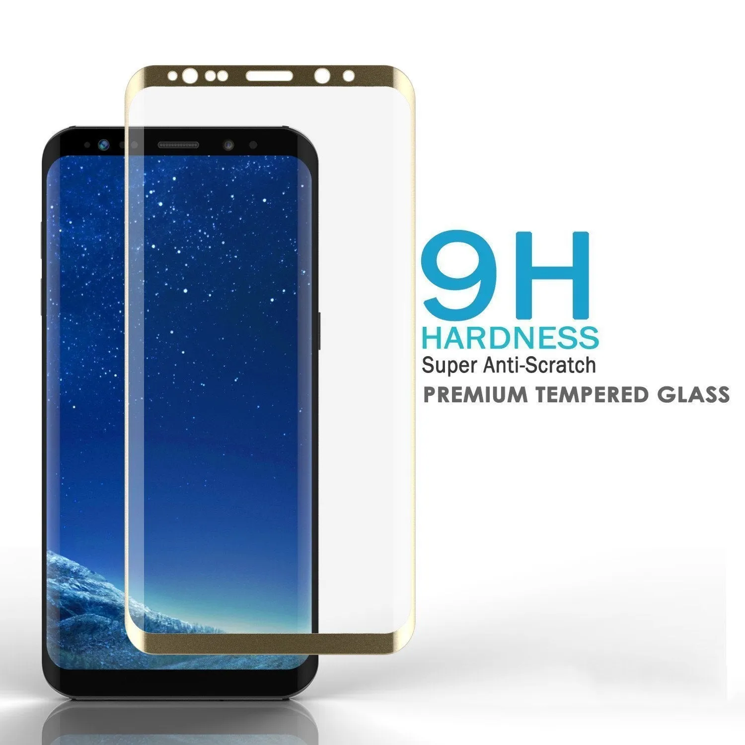 Galaxy S10  Plus Gold Punkcase Glass SHIELD Tempered Glass Screen Protector 0.33mm Thick 9H Glass