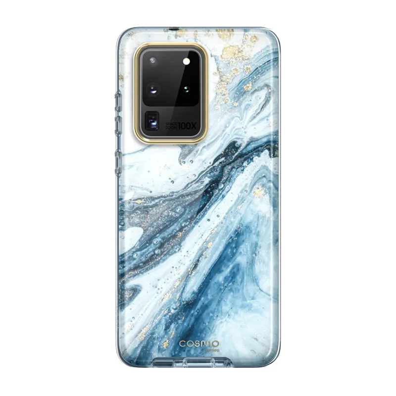 Galaxy S20 Ultra Cosmo Case - Marble Blue