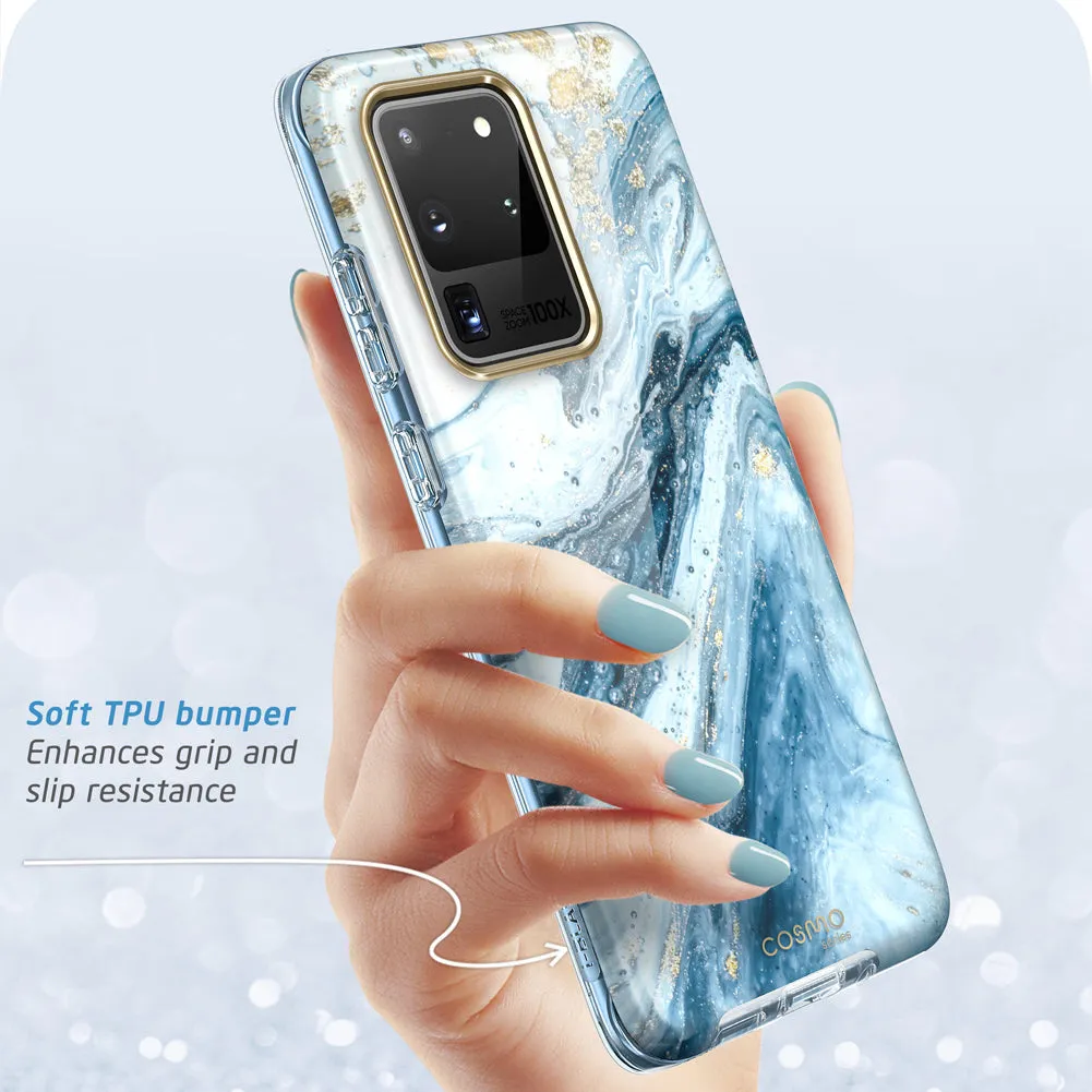 Galaxy S20 Ultra Cosmo Case - Marble Blue