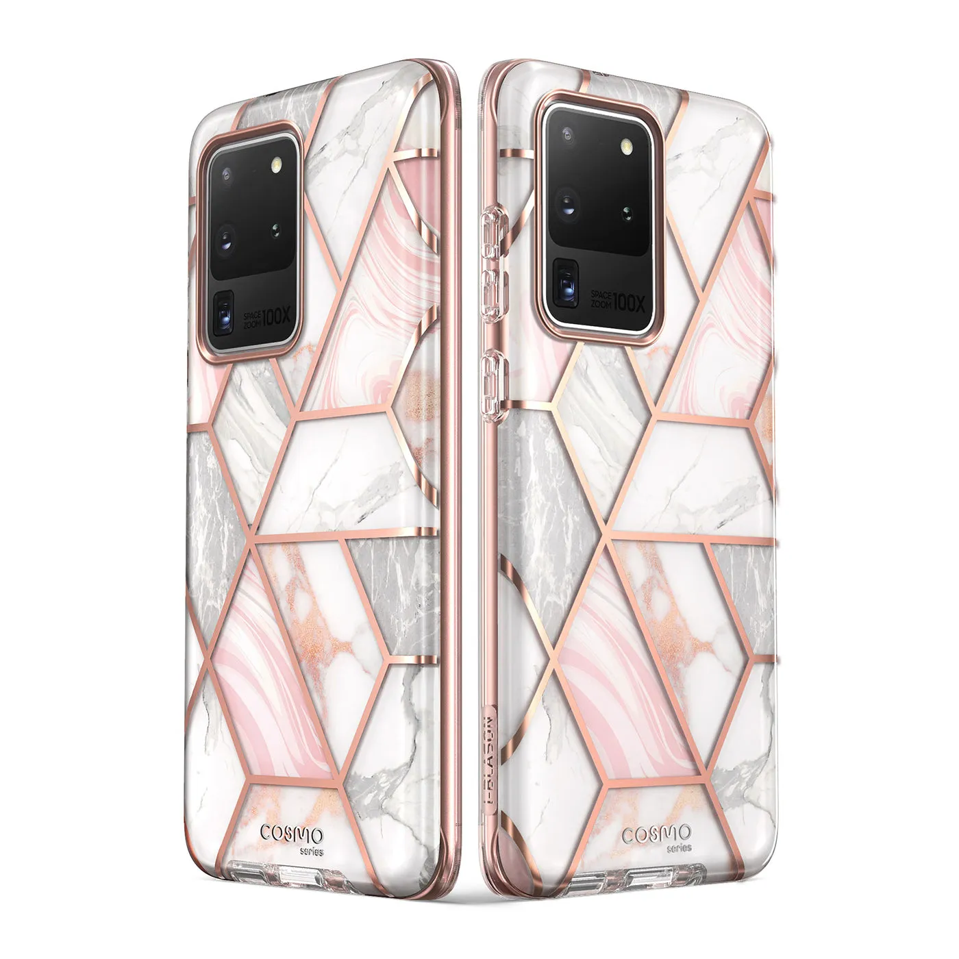 Galaxy S20 Ultra Cosmo Case (with Screen Protector) - Marble Pink