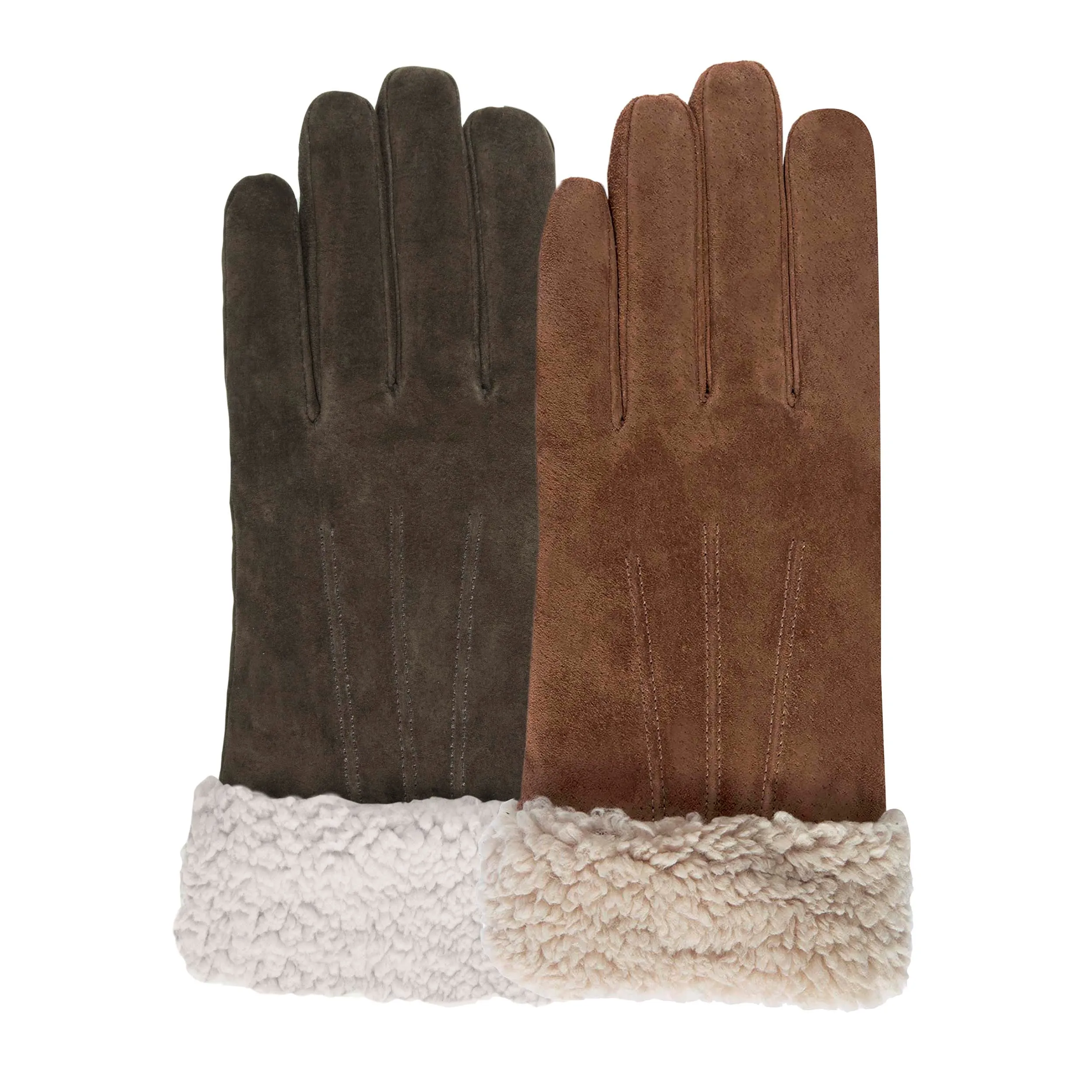 Gants Femme Cognac en cuir