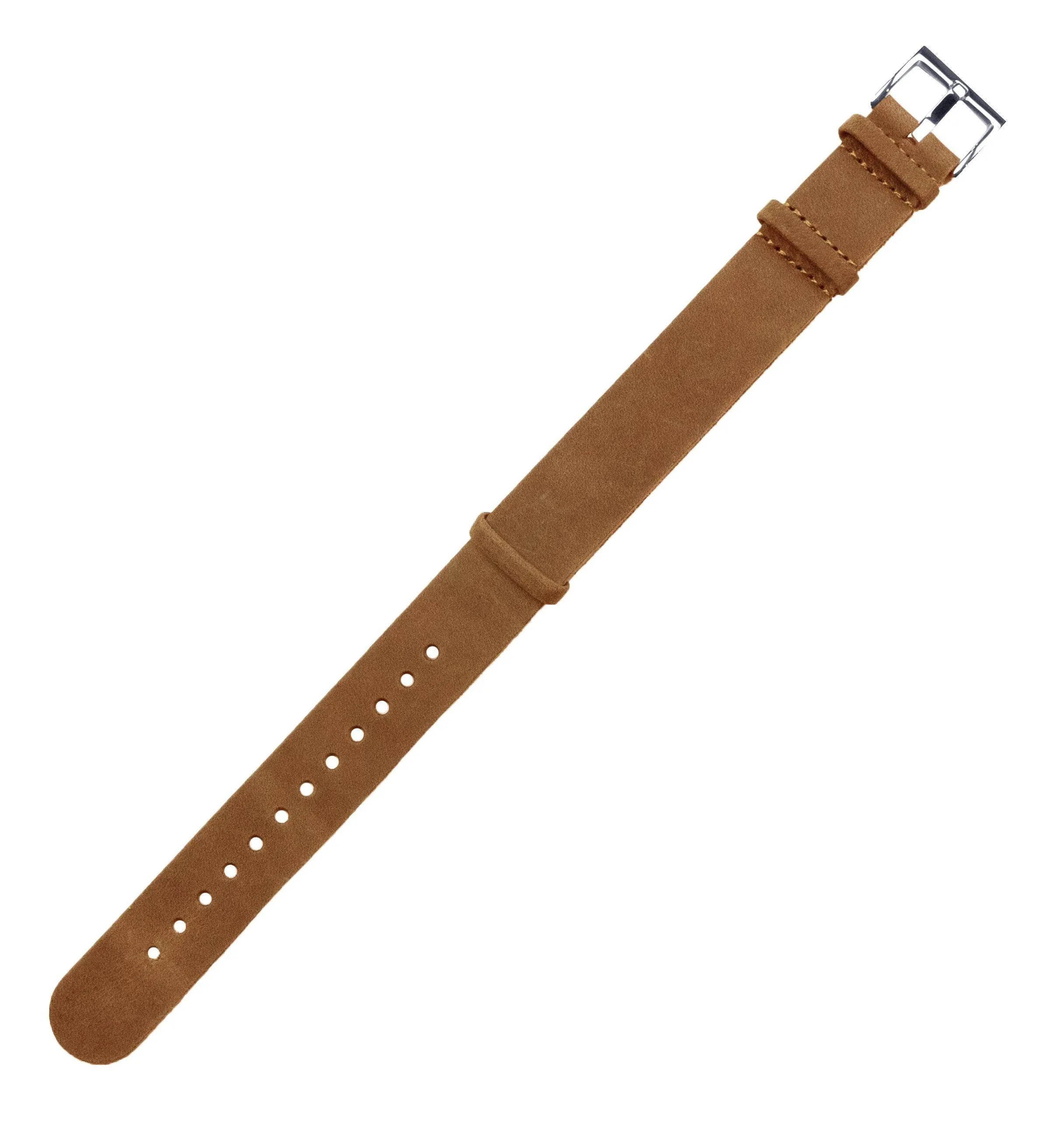 Gingerbread Brown Leather NATO® Style Watch Band