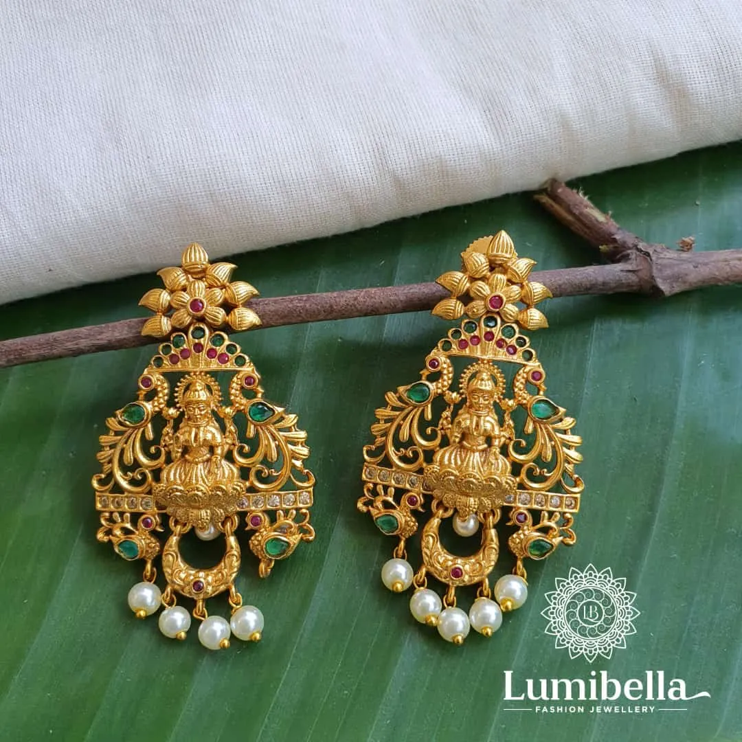 Goddess Lakshmi Style Earrings