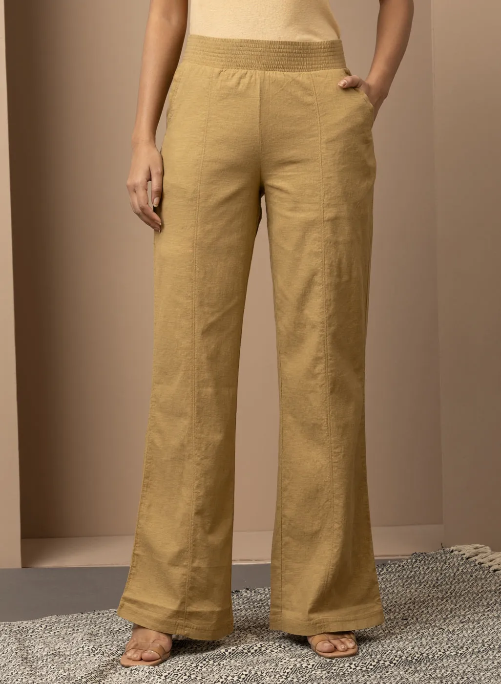 Golden Long Plan Pant