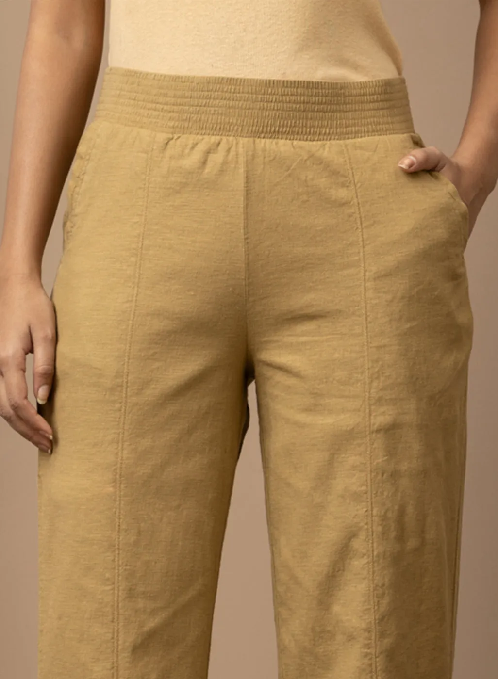 Golden Long Plan Pant