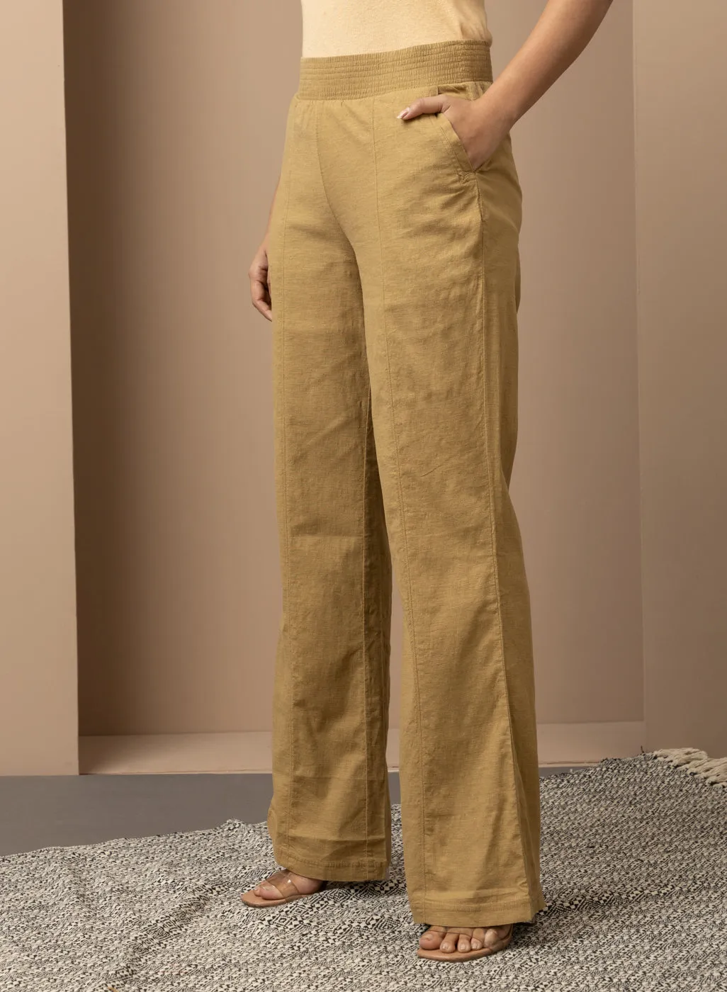 Golden Long Plan Pant