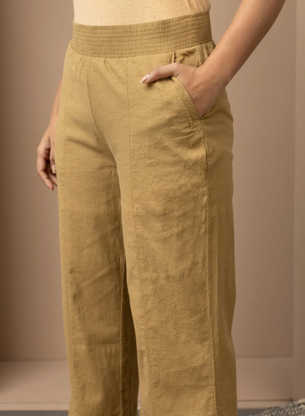 Golden Long Plan Pant