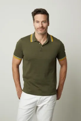 GREGAN LINEN BLEND POLO