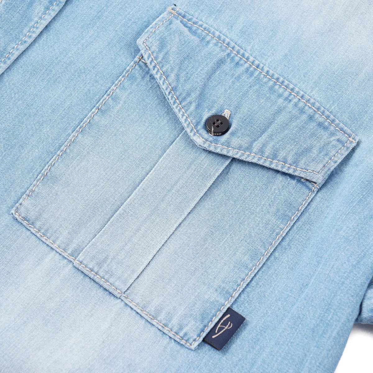 Handpicked Light-Wash Denim Ranger Shirt