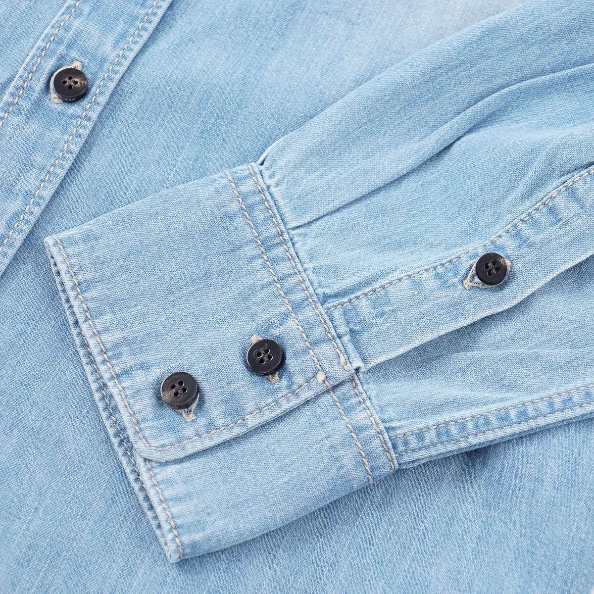 Handpicked Light-Wash Denim Ranger Shirt