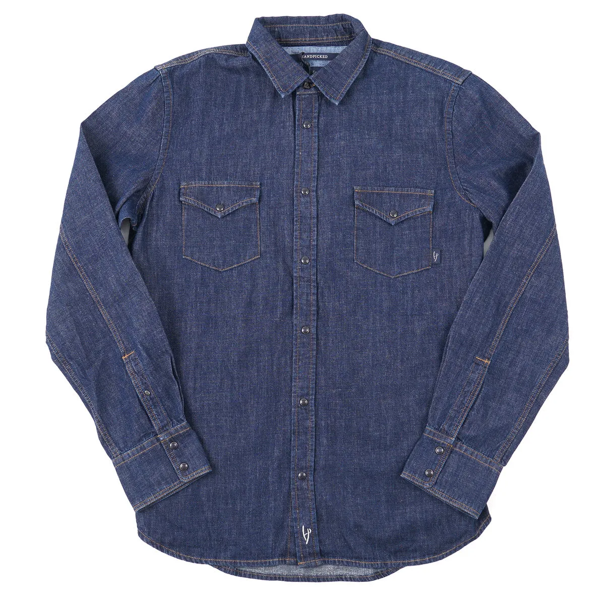 Handpicked Snap-Front Denim Western Shirt