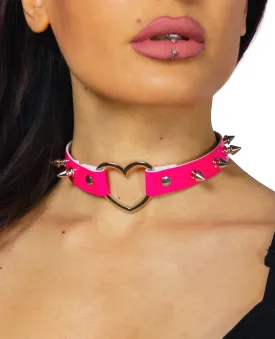 HEART SPIKE COLLAR