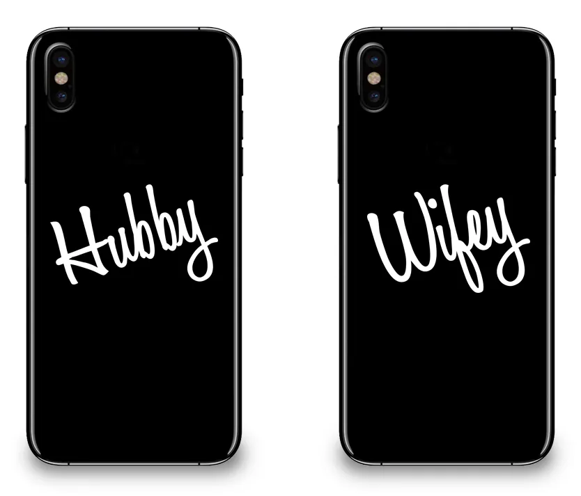 Hubby & Wifey - Couple Matching Phone Cases