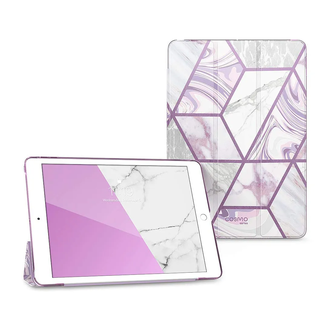 iPad 10.2 inch (2019 | 2020 | 2021) Cosmo Lite Case-Marble Purple