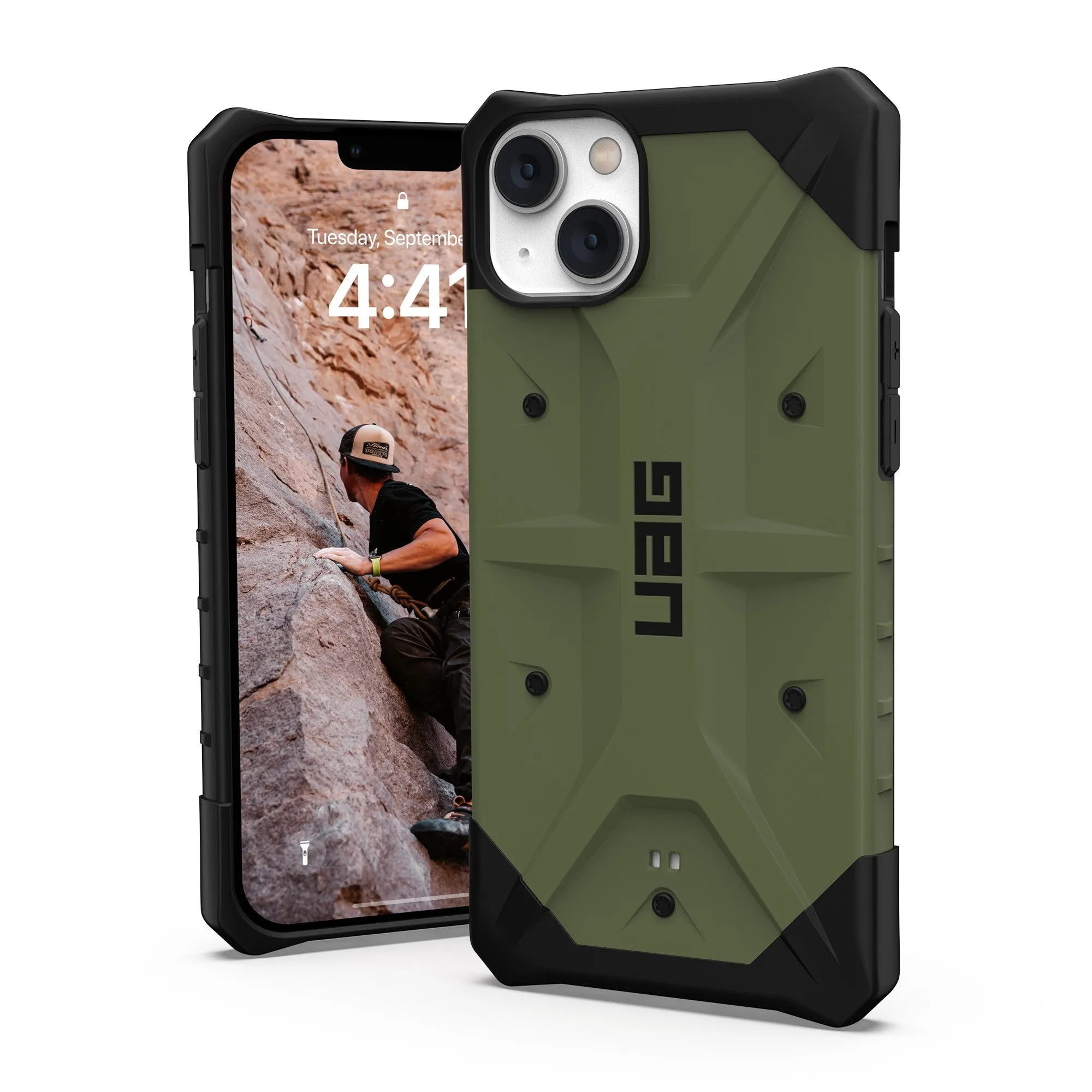 iPhone 14 Plus UAG Pathfinder Case - Olive - 15-10169