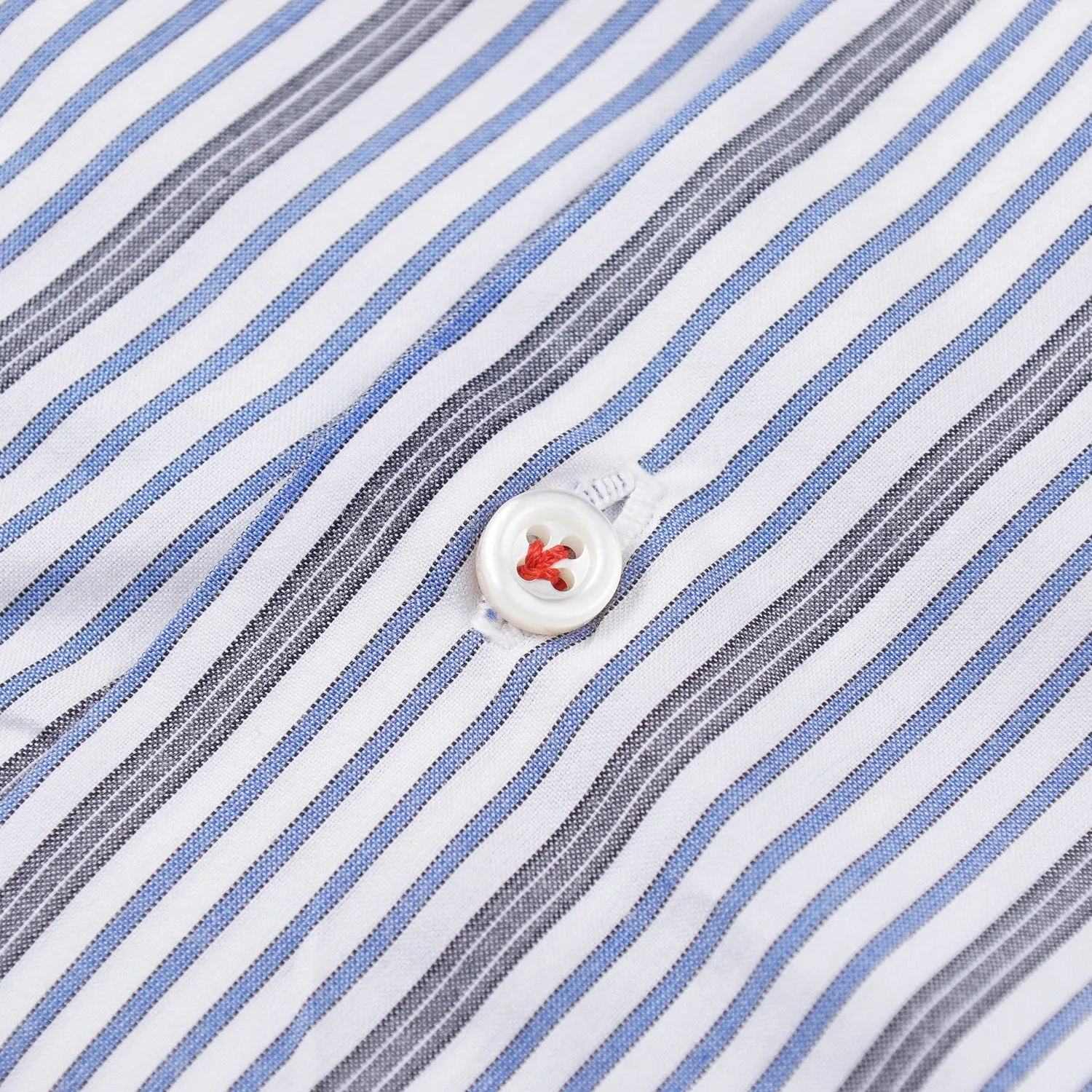 Isaia 'Italia Fit' Striped Cotton Dress Shirt