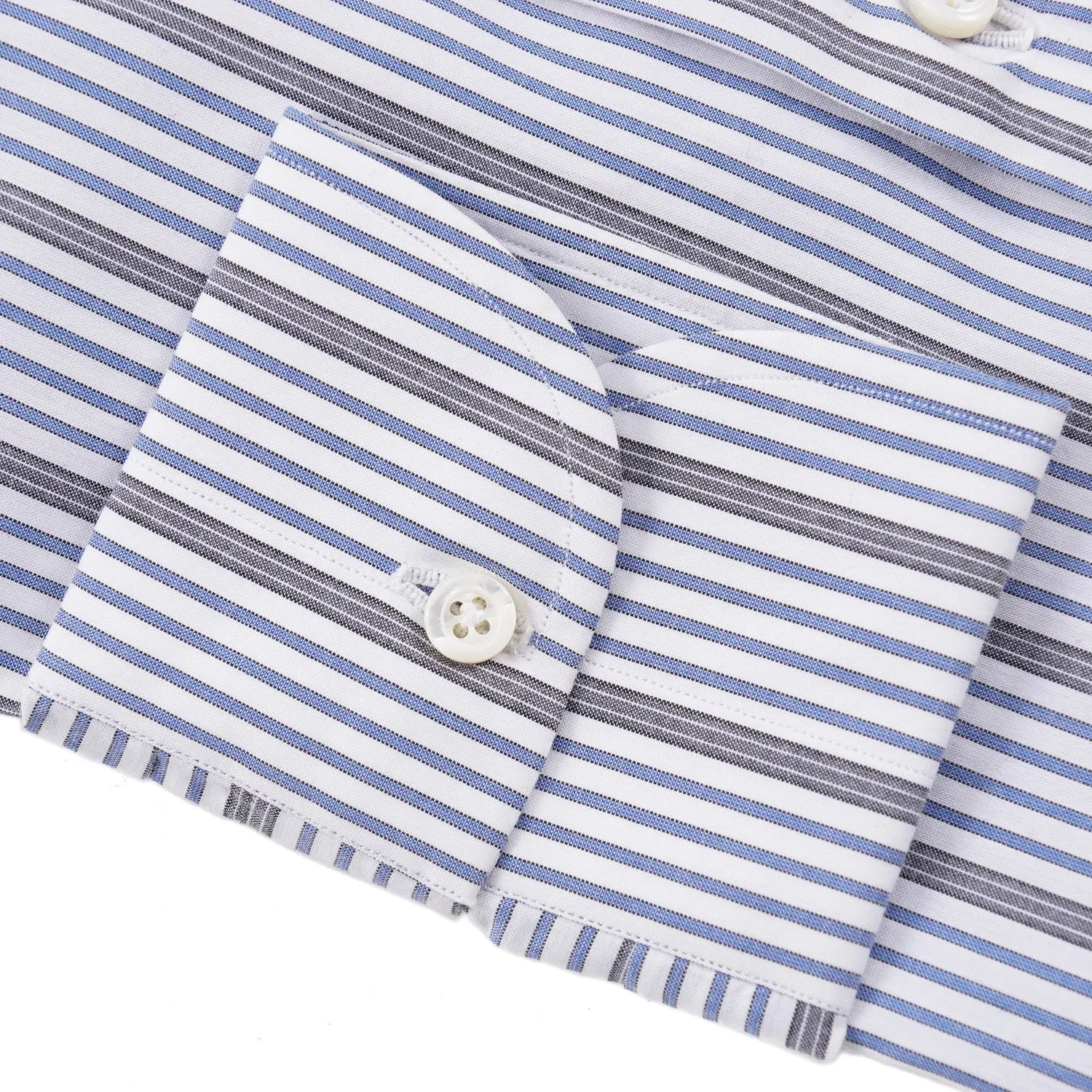 Isaia 'Italia Fit' Striped Cotton Dress Shirt