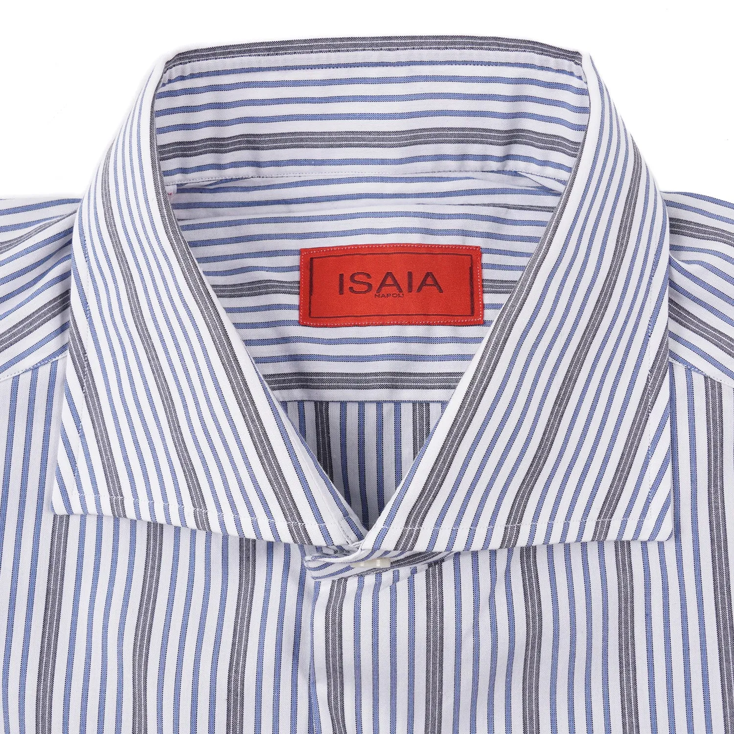 Isaia 'Italia Fit' Striped Cotton Dress Shirt