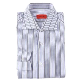 Isaia 'Italia Fit' Striped Cotton Dress Shirt