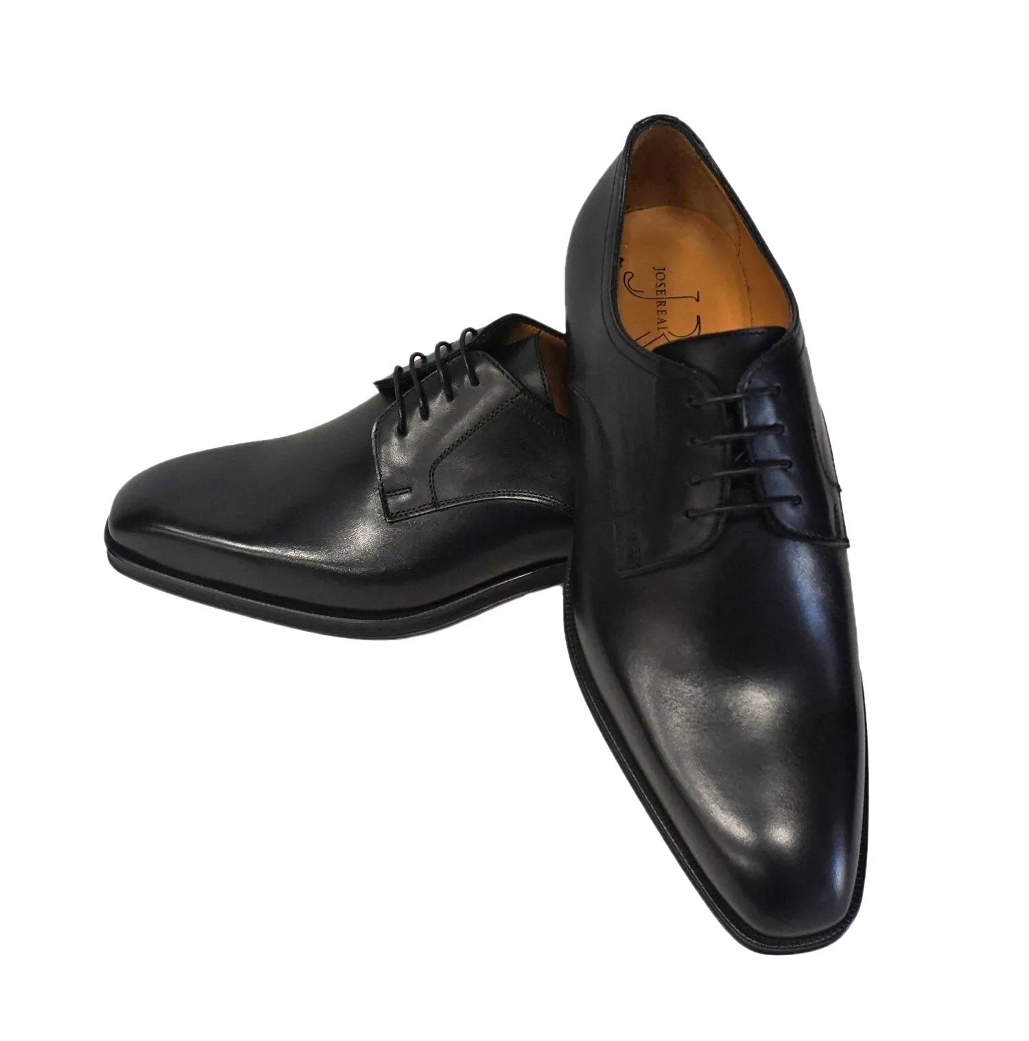 Jose Real (U514) Black Jose Shoe, Italian Made