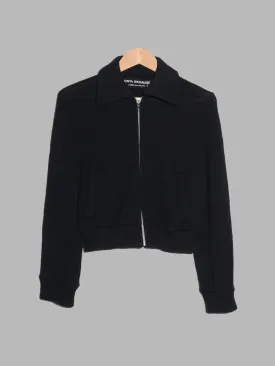 Junya Watanabe Comme des Garcons AW1996 black wool knit jacket