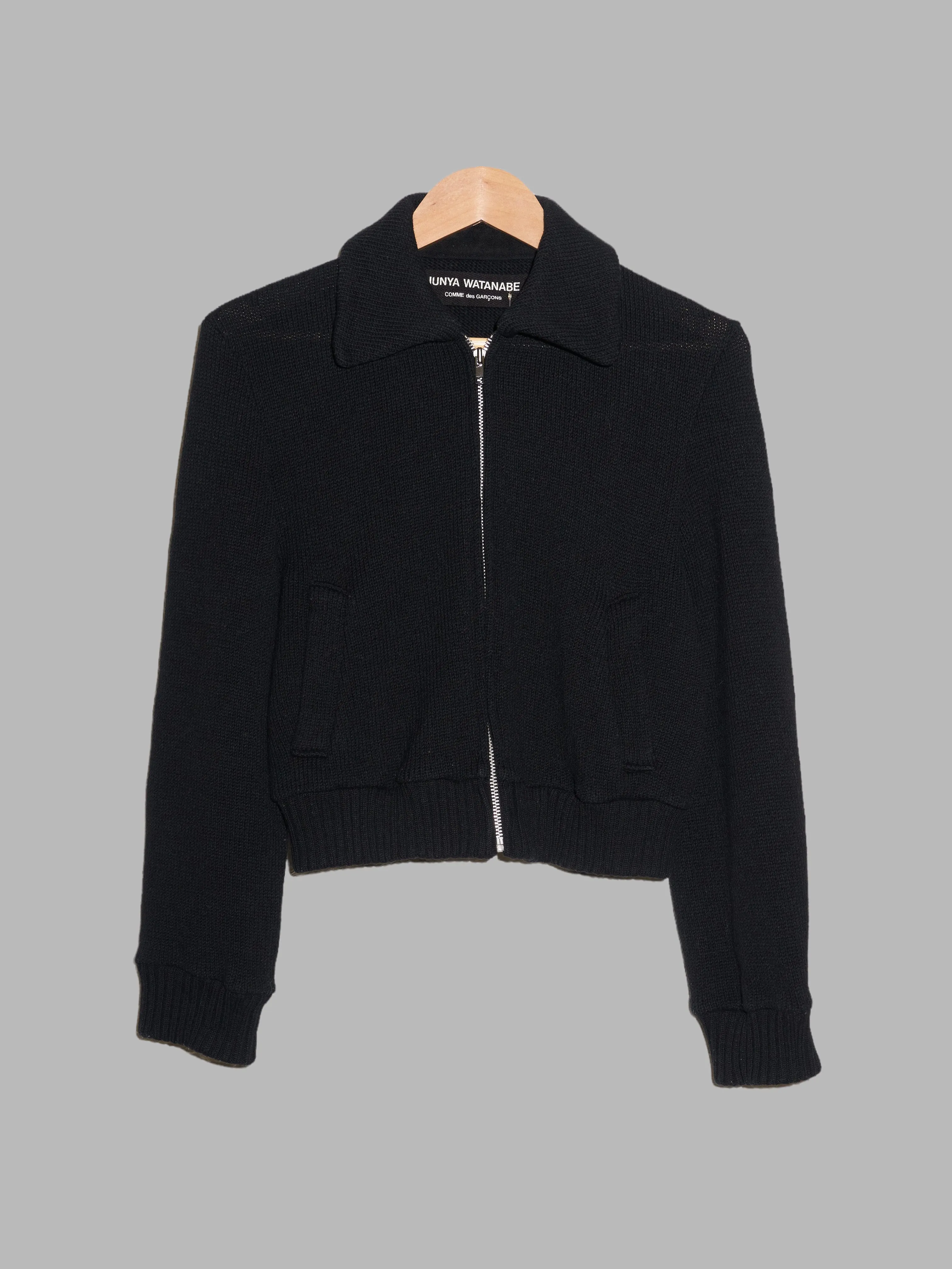 Junya Watanabe Comme des Garcons AW1996 black wool knit jacket