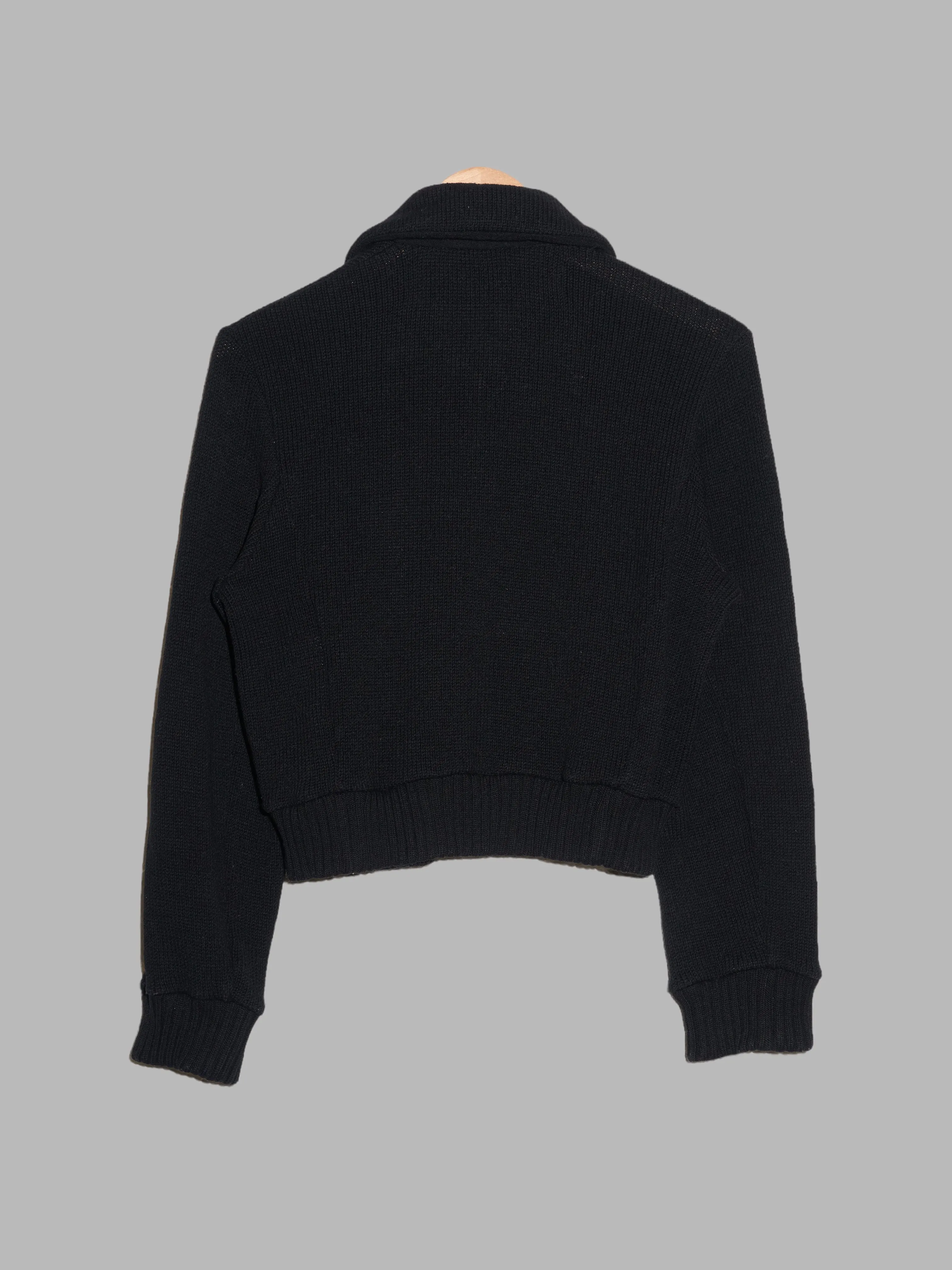 Junya Watanabe Comme des Garcons AW1996 black wool knit jacket