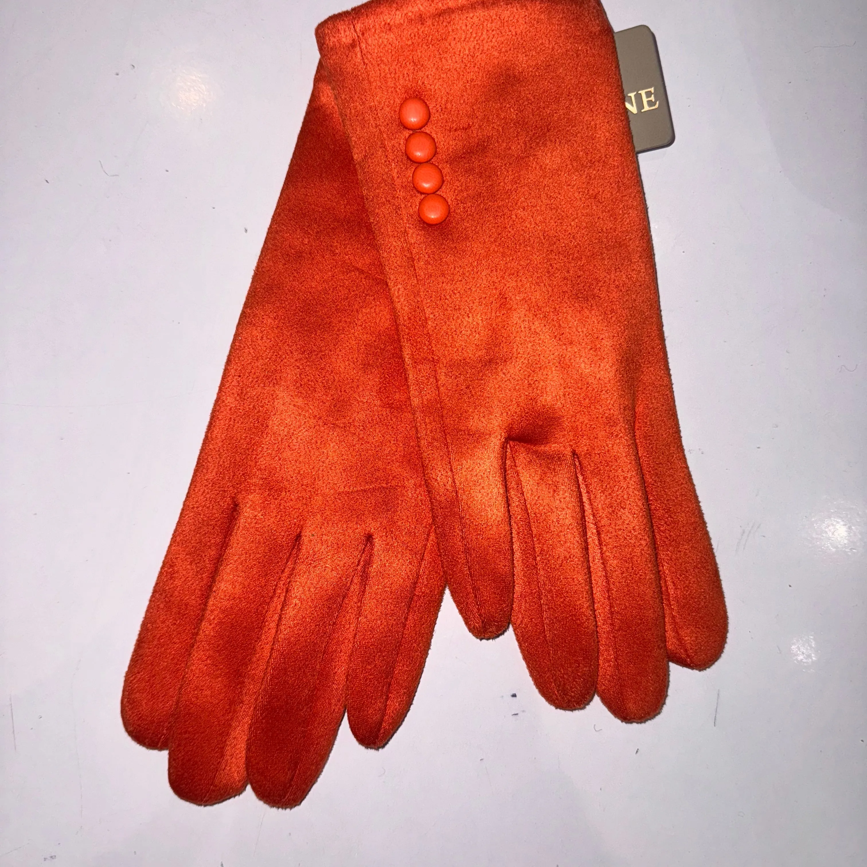 Ladies Button Detail Gloves