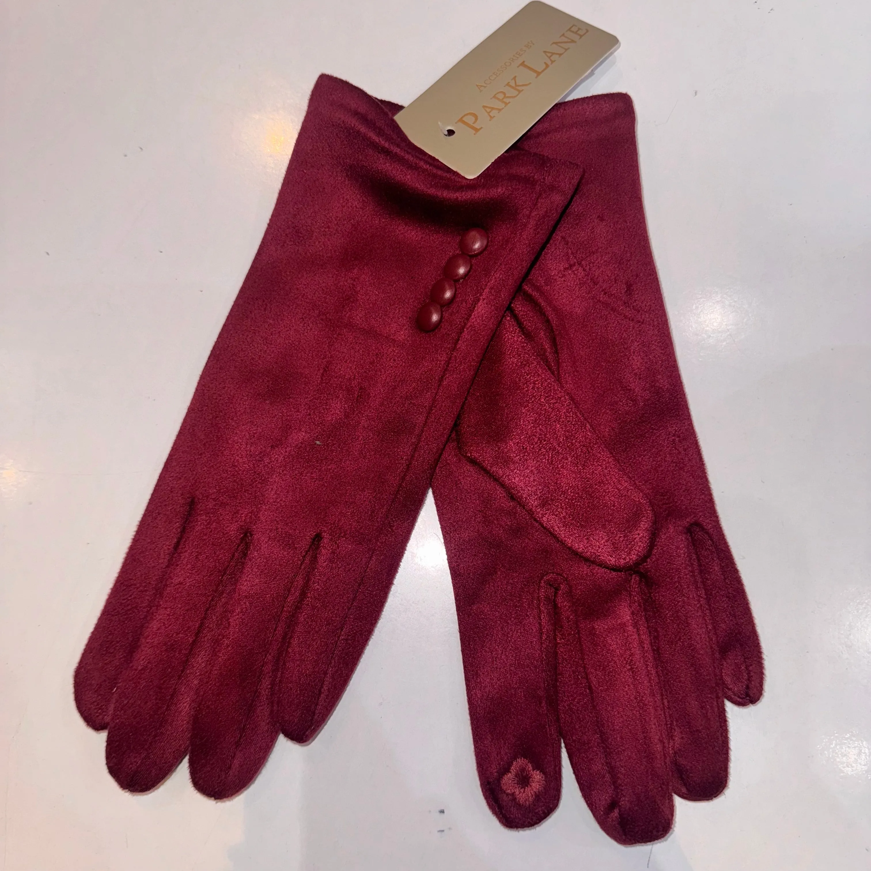 Ladies Button Detail Gloves