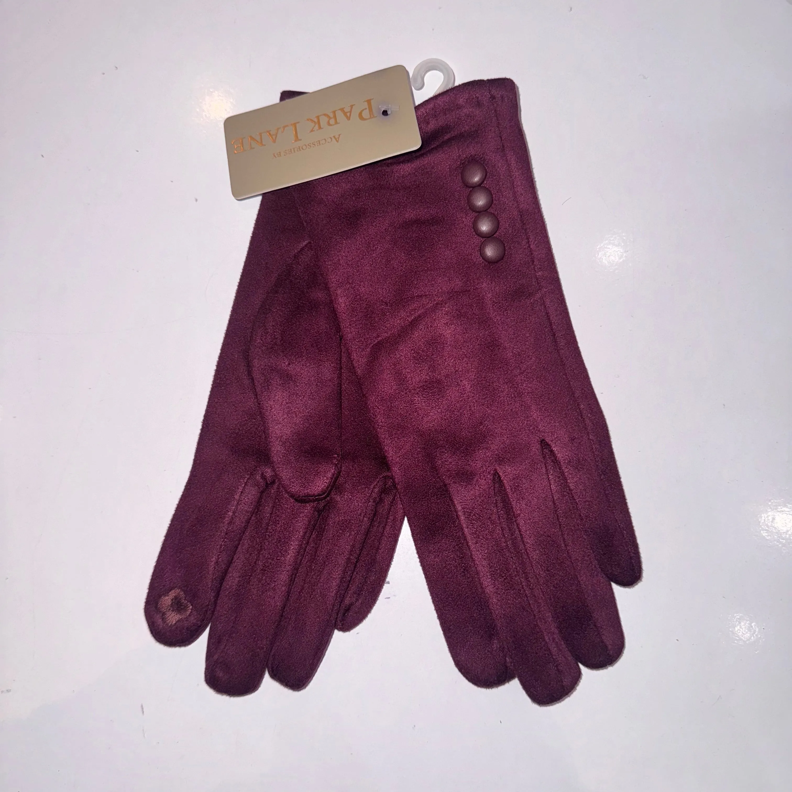 Ladies Button Detail Gloves