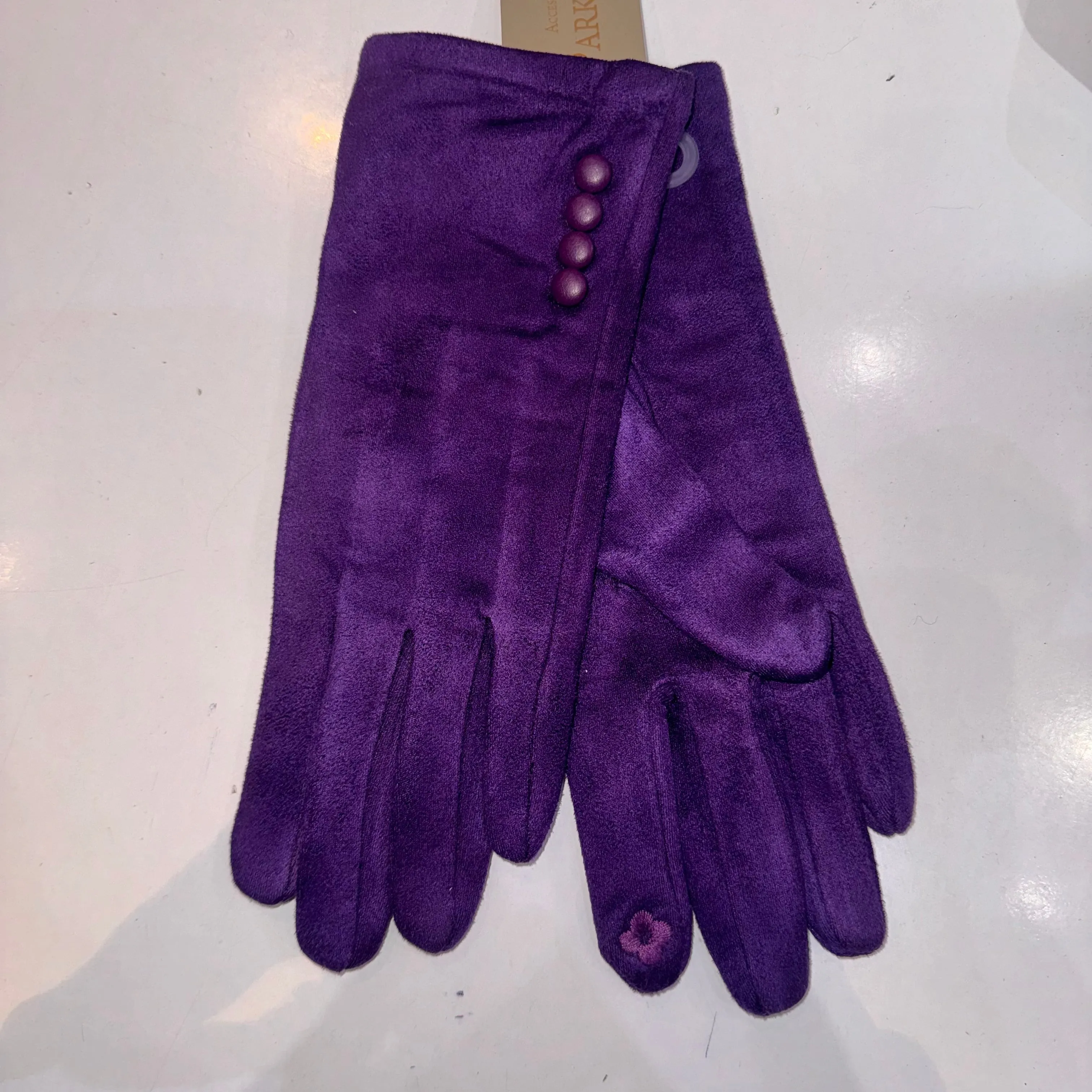 Ladies Button Detail Gloves