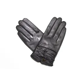 Leather and Polyester Glove w/ Scrunched Bottom